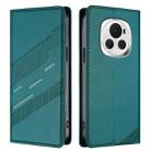 For Honor Magic6 Embossed Multi-functional Wallet Retro Leather Phone Case(Dark Green) - 2