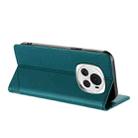 For Honor Magic6 Embossed Multi-functional Wallet Retro Leather Phone Case(Dark Green) - 3