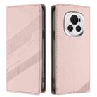 For Honor Magic6 Embossed Multi-functional Wallet Retro Leather Phone Case(Pink) - 2