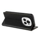 For Honor Magic6 Pro Embossed Multi-functional Wallet Retro Leather Phone Case(Black) - 3