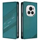 For Honor Magic6 Pro Embossed Multi-functional Wallet Retro Leather Phone Case(Dark Green) - 2