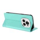 For Honor Magic6 Pro Embossed Multi-functional Wallet Retro Leather Phone Case(Mint Green) - 3