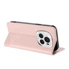 For Honor Magic6 Pro Embossed Multi-functional Wallet Retro Leather Phone Case(Pink) - 3