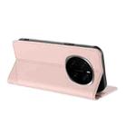 For Honor Magic7 Embossed Multi-functional Wallet Retro Leather Phone Case(Pink) - 3