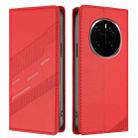 For Honor Magic7 Pro Embossed Multi-functional Wallet Retro Leather Phone Case(Red) - 2