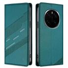 For Honor Magic7 Pro Embossed Multi-functional Wallet Retro Leather Phone Case(Dark Green) - 2