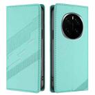 For Honor Magic7 Pro Embossed Multi-functional Wallet Retro Leather Phone Case(Mint Green) - 2