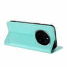 For Honor Magic7 Pro Embossed Multi-functional Wallet Retro Leather Phone Case(Mint Green) - 3