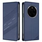 For Honor Magic7 Pro Embossed Multi-functional Wallet Retro Leather Phone Case(Dark Blue) - 2