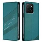 For Honor X5b / X5b Plus Embossed Multi-functional Wallet Retro Leather Phone Case(Dark Green) - 2