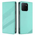For Honor X5b / X5b Plus Embossed Multi-functional Wallet Retro Leather Phone Case(Mint Green) - 2