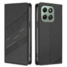For Honor X6b / X6a 4G Embossed Multi-functional Wallet Retro Leather Phone Case(Black) - 2