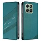 For Honor X6b / X6a 4G Embossed Multi-functional Wallet Retro Leather Phone Case(Dark Green) - 2