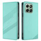 For Honor X6b / X6a 4G Embossed Multi-functional Wallet Retro Leather Phone Case(Mint Green) - 2
