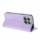For Honor X6b / X6a 4G Embossed Multi-functional Wallet Retro Leather Phone Case(Light Purple) - 3