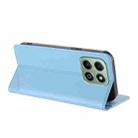 For Honor X6b / X6a 4G Embossed Multi-functional Wallet Retro Leather Phone Case(Light Blue) - 3