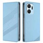 For Honor X7a 4G / Play7T 5G Embossed Multi-functional Wallet Retro Leather Phone Case(Light Blue) - 2