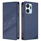 For Honor X7a 4G / Play7T 5G Embossed Multi-functional Wallet Retro Leather Phone Case(Dark Blue) - 2