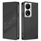 For Honor X7b 5G / X7b / 90 Smart Embossed Multi-functional Wallet Retro Leather Phone Case(Black) - 2