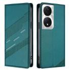 For Honor X7b 5G / X7b / 90 Smart Embossed Multi-functional Wallet Retro Leather Phone Case(Dark Green) - 2