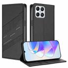 For Honor X8 4G / X30i / Play6T Pro Embossed Multi-functional Wallet Retro Leather Phone Case(Black) - 1