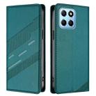 For Honor X8 5G / X6 4G / 70 Lite Embossed Multi-functional Wallet Retro Leather Phone Case(Dark Green) - 2