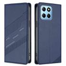 For Honor X8 5G / X6 4G / 70 Lite Embossed Multi-functional Wallet Retro Leather Phone Case(Dark Blue) - 2