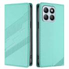 For Honor X8b Embossed Multi-functional Wallet Retro Leather Phone Case(Mint Green) - 2