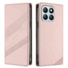 For Honor X8b Embossed Multi-functional Wallet Retro Leather Phone Case(Pink) - 2