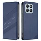 For Honor X8b Embossed Multi-functional Wallet Retro Leather Phone Case(Dark Blue) - 2