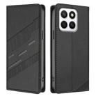 For Honor X8c 4G Embossed Multi-functional Wallet Retro Leather Phone Case(Black) - 2