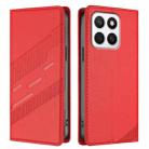 For Honor X8c 4G Embossed Multi-functional Wallet Retro Leather Phone Case(Red) - 2