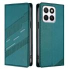 For Honor X8c 4G Embossed Multi-functional Wallet Retro Leather Phone Case(Dark Green) - 2
