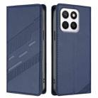 For Honor X8c 4G Embossed Multi-functional Wallet Retro Leather Phone Case(Dark Blue) - 2