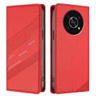 For Honor X9 5G / X9 4G / X30 5G Embossed Multi-functional Wallet Retro Leather Phone Case(Red) - 2