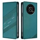 For Honor X9 5G / X9 4G / X30 5G Embossed Multi-functional Wallet Retro Leather Phone Case(Dark Green) - 2
