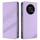For Honor X9 5G / X9 4G / X30 5G Embossed Multi-functional Wallet Retro Leather Phone Case(Light Purple) - 2