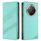For Honor X9c / Magic7 Lite Embossed Multi-functional Wallet Retro Leather Phone Case(Mint Green) - 2