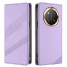 For Honor X9c / Magic7 Lite Embossed Multi-functional Wallet Retro Leather Phone Case(Light Purple) - 2