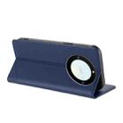For Honor X40 / X9a / Magic5 Lite Embossed Multi-functional Wallet Retro Leather Phone Case(Dark Blue) - 3