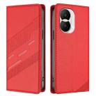 For Honor X40i Embossed Multi-functional Wallet Retro Leather Phone Case(Red) - 2