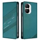For Honor X40i Embossed Multi-functional Wallet Retro Leather Phone Case(Dark Green) - 2