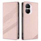 For Honor X40i Embossed Multi-functional Wallet Retro Leather Phone Case(Pink) - 2
