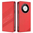 For Honor Magic6 Lite / X9b 5G Embossed Multi-functional Wallet Retro Leather Phone Case(Red) - 2