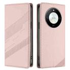 For Honor Magic6 Lite / X9b 5G Embossed Multi-functional Wallet Retro Leather Phone Case(Pink) - 2