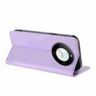 For Honor Magic6 Lite / X9b 5G Embossed Multi-functional Wallet Retro Leather Phone Case(Light Purple) - 3