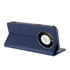 For Honor Magic6 Lite / X9b 5G Embossed Multi-functional Wallet Retro Leather Phone Case(Dark Blue) - 3
