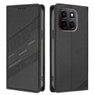 For Honor X6c Embossed Multi-functional Wallet Retro Leather Phone Case(Black) - 2