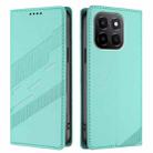 For Honor X6c Embossed Multi-functional Wallet Retro Leather Phone Case(Mint Green) - 2