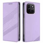 For Honor X6c Embossed Multi-functional Wallet Retro Leather Phone Case(Light Purple) - 2